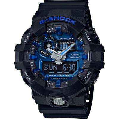 Casio G-SHOCK Standard Analoog-Digitale Horloge GA-710-1A2 - Zwart