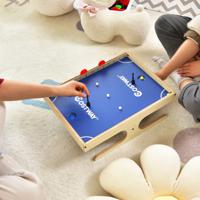 Magnetisch Minivoetbal Tafel voor 2 Spelers met 2 Ballen en 2 Sets Magnetische Handgrepen 2 Markeerstiften en 3 Koekjesmagneten - thumbnail