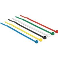 DeLOCK 18627 kabelbinder Nylon Zwart, Blauw, Groen, Rood, Transparant, Geel 100 stuk(s) - thumbnail