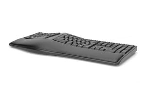 Digitus DA-20157 Toetsenbord Draadloos QWERTZ, Duits Zwart Ergonomisch, Gesplitst toetsenbord, Hotkey-functie