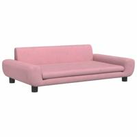 vidaXL Hondenmand 100x54x33 cm fluweel roze, hondenbank, hondenbed, dierenmand, huisdierenbank, huisdierenmand, dierenbed, huisdierenbed, hondenkussen
