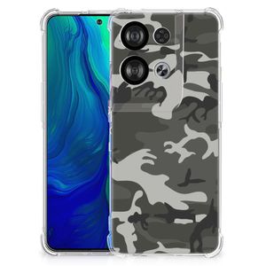 OPPO Reno8 Doorzichtige Silicone Hoesje Army Light