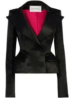 Nina Ricci blazer péplum à boutonnière croisée - Noir