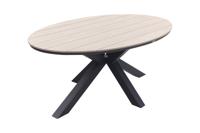 Garden Impressions Edison ovale tuintafel polywood 180x115 cm. - thumbnail