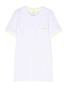 Sun 68 t-shirt à logo brodé - Blanc