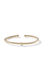 David Yurman bracelet Cablespira Station en or 18ct serti de diamants