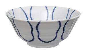 Blauw/Witte Kom - Mixed bowls - 15 x 7cm 500ml