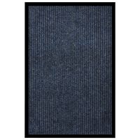 Deurmat 80x120 cm gestreept blauw