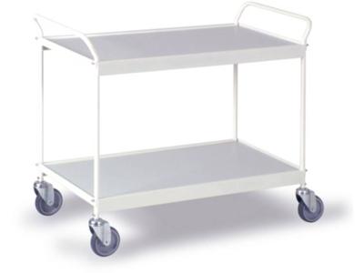 0302W Etagewagen Staal Poedercoating Laadvermogen (max.): 150 kg Zuiver wit (RAL 9010)