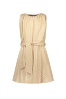 Like Flo Meisjes jurk metallic crepe - Champagne