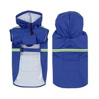 Hondenregenjassen Pet Poncho Reflecterende regenjas Waterdichte jas voor kleine middelgrote grote honden Outdoor puppykleding (blauw S)