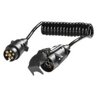 as - Schwabe Verlängerungskabel – 12 V Outdoor & Caravan Adapterleitung – Autoelektrik Verbindungskabel 2 m – Anschluss 7-polig für Wohnwagen & Wohnmobile – IP44 – Schwarz I 61476