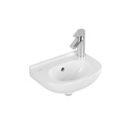 Villeroy & Boch O.novo Compact fontein 36x27,5cm met overloop en doortikbaar kraangat wit 53603601