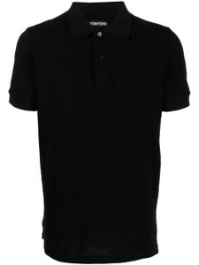 TOM FORD polo en coton à manches courtes - Noir