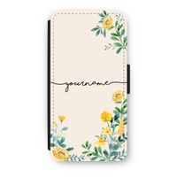 Gele bloemen: iPhone 8 Plus Flip Hoesje