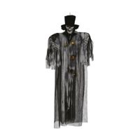 Fiestas Horror/halloween decoratie skelet spook bruidegom pop - met licht - 180 cm   - - thumbnail