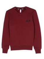 Sun 68 Sweater met geborduurd logo - Rood