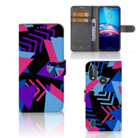 Bookcase Moto E6s Book Case Funky Triangle