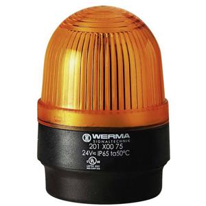 Werma Signaltechnik Signaallamp WERMA Signaltechnik 202.300.55 Geel Flitslicht 24 V/DC