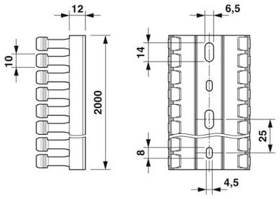 Phoenix Contact 3240263 Kabelgoot Flexgoot (l x b x h) 2000 x 60 x 100 mm 8 stuk(s) Grijs