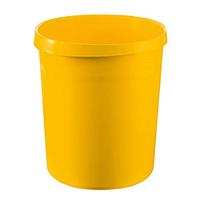 HAN Prullenbak GRIP, 18 liter, met 2 handgrepen, extra stabiel, rond, geel