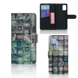 Wallet Case met Pasjes Samsung Galaxy A31 Spijkerbroeken