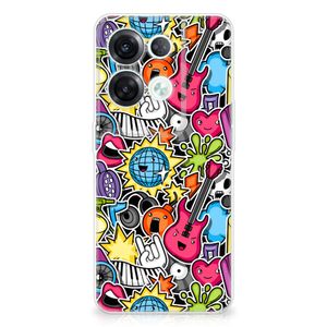 OPPO Reno8 Pro Silicone Back Cover Punk Rock