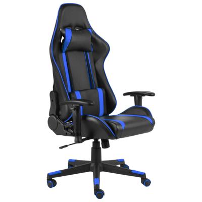 vidaXL Gamestoel draaibaar PVC blauw vidaXL Gamestoel draaibaar PVC blauw