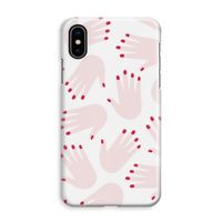 Hands pink: iPhone XS Max Volledig Geprint Hoesje - thumbnail