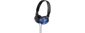 Sony MDR-ZX310AP On Ear koptelefoon Kabel Blauw Headset, Vouwbaar