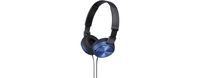 Sony MDR-ZX310AP On Ear koptelefoon Kabel Blauw Headset, Vouwbaar - thumbnail