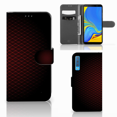 Samsung Galaxy A7 (2018) Telefoon Hoesje Geruit Rood Samsung Galaxy A7 (2018) Telefoon Hoesje Geruit Rood