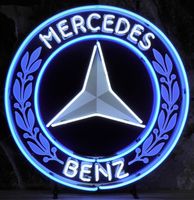 Mercedes-Benz Logo Neon Verlichting 65 x 65 cm