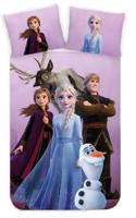 Disney Frozen peuterdekbedovertrek paars - 100 x 140 cm - thumbnail