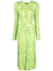 ROTATE BIRGER CHRISTENSEN robe froncée à découpes - Vert