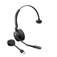 Jabra Engage 55 On Ear headset Telefoon DECT Mono Zwart Volumeregeling, Microfoon uitschakelbaar (mute), Mono - thumbnail