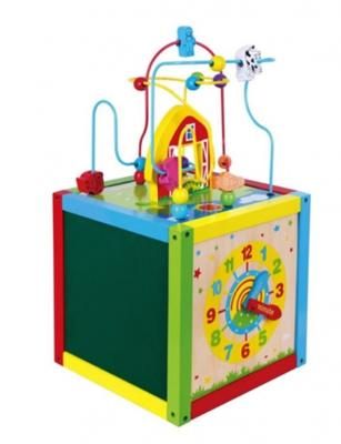 Viga Toys activiteitenkubus 30 x 30 x 55 cm Viga Toys activiteitenkubus 30 x 30 x 55 cm