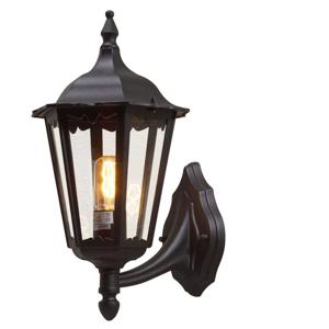 KonstSmide Klassieke muurlamp Firenze Up zwart 7213-750