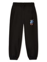 Off-White Kids pantalon de jogging en coton Logo Flowers - Noir