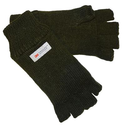 Thinsulate Groene Vingerloze Handschoenen