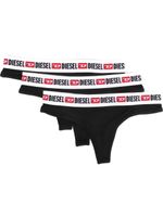 Diesel lot de trois strings UFST-Stars - Noir