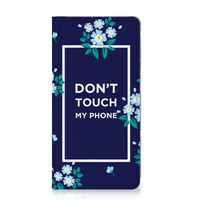 Samsung Galaxy S23 Plus Design Case Flowers Blue DTMP - thumbnail