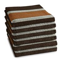 DDDDD Tampere keukendoek 50x55cm bruin (6 stuks)