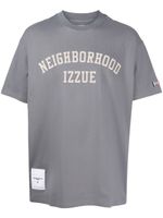 izzue t-shirt en coton à logo imprimé - Gris