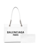 Balenciaga sac cabas Duty Free médium - Blanc