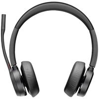 HP Poly Voyager 4320-M +BT700 Dongle On Ear headset Computer Bluetooth Stereo Zwart Noise Cancelling Volumeregeling, Microfoon uitschakelbaar (mute) - thumbnail