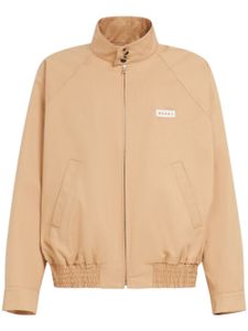 Marni veste bomber en coton à patch logo - Jaune