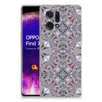 OPPO Find X5 TPU Siliconen Hoesje Flower Tiles - thumbnail