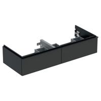 Geberit iCon wastafelonderkast 2 lade 118x47,6 cm, geschikt voor dubbele wastafel, mat lava