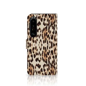 Sony Xperia 1 IV Telefoonhoesje met Pasjes Leopard